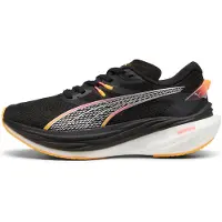 Puma Deviate NITRO 3 Running Shoes Women, Fitness, Black/Sunset Glow/Sun Stream, 42