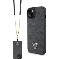 GUESS GUHCP15MP4TDSCPK iPhone 15 Plus 6,7" svart/svart hardcase Crossbody 4G Metal Logo