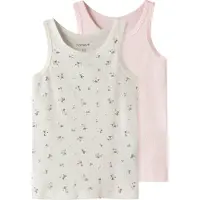 Name it Undertrøyer - Noos - 2-pack - NmfTank - Jet Strøm - - 5 år (110) - Undertrøye