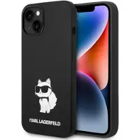 Karl Lagerfeld Choupette-etui i silikon til iPhone 14 Plus - svart