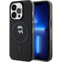 Karl Lagerfeld KLHMP15XHFCKNOK iPhone 15 Pro Max 6,7" svart/svart hardcase IML Ikonik MagSafe
