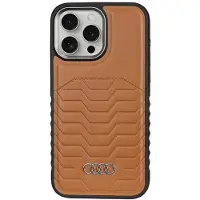 Audi syntetisk lærveske med MagSafe for iPhone 14 Pro Max - brun