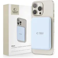 Tech-Protect LifeMag PB10 Power Bank with MagSafe 5000mAh 15W USB-C Port - Blue + USB-C Cable - 5000 mAh