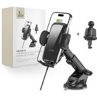 Tech-Protect CM15W-V1 bilholder / trådløs billader - 15W - svart