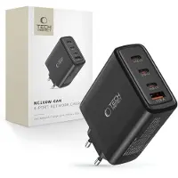 Tech-Protect NC100W-GAN GaN 3x USB-C PD 100W / USB-A QC 3.0 Charger - Black