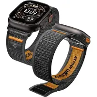 Spigen Athlex Air 2-reim for Apple-klokke (44 / 45 / 46 / 49 mm) - svart og oransje