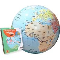 MG CALY Oppblåsbar globeball World, 42 cm