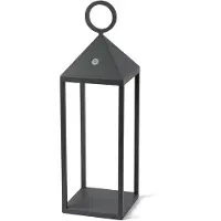 Faro Argus LED-bordlampe, mørkegrå, aluminium/PMMA, høyde 47 cm