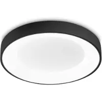 Ideal Lux taklampe Planet, svart, Ø 40 cm, metall