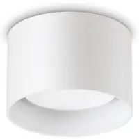 Ideal Lux Downlight Spike Round, hvit, aluminium, Ø 10 cm