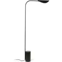 Faro Liggera gulvlampe, svart, stål, høyde 138,3 cm