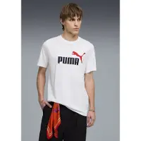 Puma Graphics No. 1 Logo Tee Men, Clothing, White/Red, S
