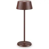 Ideal Lux LED oppladbar bordlampe for utendørs bruk Ren brun metall 32 cm