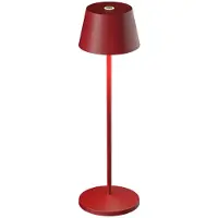 Loom Design LED oppladbar terrasselampe Modi rubinrød 36 cm CCT