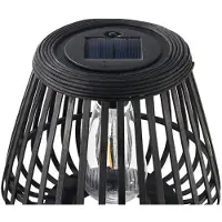 Pauleen LED-solcelledrevet bordlampe SUNSHINE GLIMMER, svart, IP44