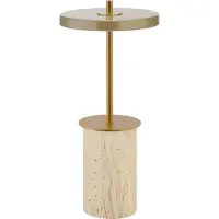 UMAGE LED-akkulampe Asteria MOVE MINI travertin/messing IP44