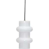 Hubsch Hengelampe Pilule Double, blank hvit, Ø 15 cm, glass