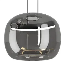 Eglo LED-hengelampe HORTUNAS, Ø 50 cm, 5 lyskilder, svart