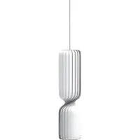 Tom Rossau pendellampe TR41, 100 cm, hvit, plast, E27