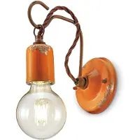 FERROLUCE C665 vegglampe i vintagestil, oransje