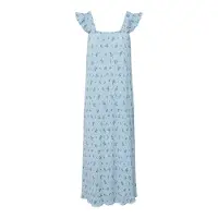 Pieces Pcflora Strap Flounce Midikjole