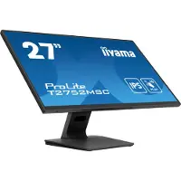 Iiyama ProLite T2752MSC-B1 - LED-skjerm - 27 - berøringsskjerm - 1920 x 1080 Full HD (1080p) @ 60 Hz - IPS - 400 cd/m² - 1000:1 - 5 ms - HDMI, DisplayPort - høyttalere - svart, matt