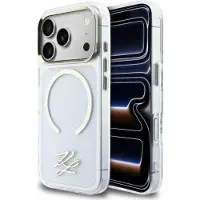 Karl Lagerfeld IML KL Script Logo MagSafe-etui for iPhone 17 Pro Max - Klar