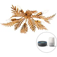 QAZQA Vintage Smart taklampe gull 70 cm inkl. 5 WiFi B35 - Botanica