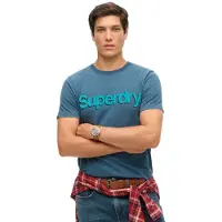 Superdry Classic Core Logo Shadow Kortarmet T-skjorte
