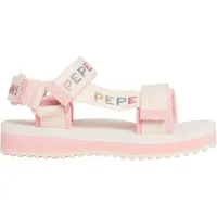 Pepe Jeans for girl. PGS70068 Raw white trek strappy sandals (38), 1 to 3 cm, Velcro, Casual, children's fashion