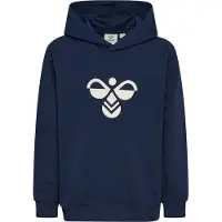 Hummel Hettegenser - hmlJR Reg Tukas - Dress Blues m. Logo - - 13-14 år (158-164) - Hettegenser