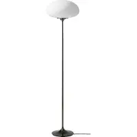 Gubi gulvlampe Stemlite, svart-krom, høyde 150 cm, dimbar