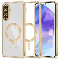 Tech-Protect Samsung Galaxy A57 MagFlex-deksel - MagSafe-kompatibelt - Klar / Gull