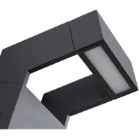 Arcchio utendørs LED-vegglampe, Kovato, sensor, mørkegrå, IP65