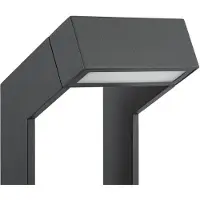 Arcchio LED-gatelampe Kovato, høyde 95 cm, mørkegrå, IP65