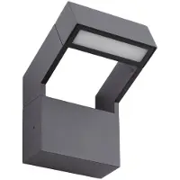 Arcchio utendørs LED-vegglampe, Kovato, mørkegrå, IP65