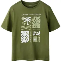 Name it T-skjorte - NkmJoel - Olivine - - 7-8 år (122-128) - T-skjorte