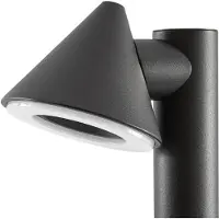 LINDBY LED-gatelampe Soran, svart, 60 cm, metall, IP44