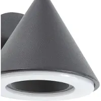 LINDBY utendørs LED-vegglampe, Soran, svart, metall, IP44