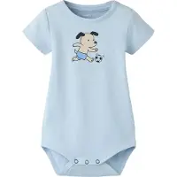 Name it Body k/e - NbmHuttie - Kentucky Blue m. Hund - - 1 år (80) - Kortermet body