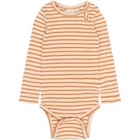 Petit Piao Body I/e - Rib - PpSky - Coral Gold - - 1½ år (86) - Langermet Body