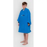 Dryrobe Towel Robe Organic Kids 5-9 Poncho blå