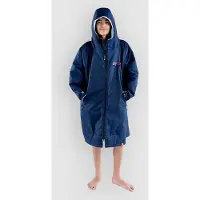Dryrobe Advance Long Sleeve Kids 10-13 Poncho blå