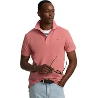 Silbon for man. S261011005100 Classic plain coral polo shirt (XL), Casual, Cotton, Short sleeve