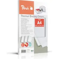 Peach PBT301-01 - A4 (210 x 297 mm) - 15 ark - hvit - termobindeperm