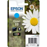 Epson 18 - 3.3 ml - cyan - original - blekkpatron - for Expression Home XP-212, 215, 225, 312, 315, 322, 325, 412, 415, 422, 425