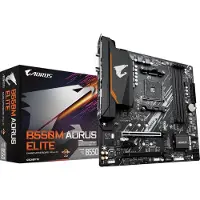 Gigabyte B550M AORUS ELITE Hovedkort - AMD B550 - AMD AM4 - DDR4 RAM - Micro-ATX