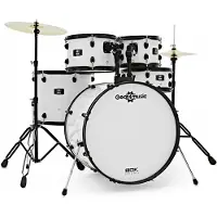 Gear4Music BDK-22 Rock Trommesett fra Hvit