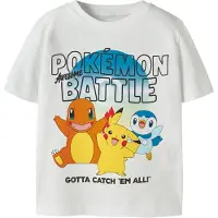 Name it T-skjorte - NmmMalt - Pokémon - Bright White - - 3 år (98) - T-skjorte
