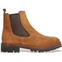 Alpe for woman. 260911 Militare brown leather ankle boots (39), Flat, None, Casual